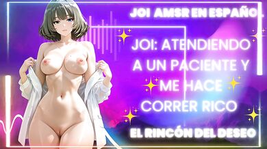 JOI ASMR Atiendo a un paciente y me coger rico /mamada real/ gemidos reales/ corrida real/JOI/ ASMR