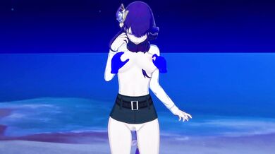 RAIDEN SHOGUN (GENSHIN IMPACT) OFFICE SUIT KOIKATSU SUNSHINE [SMOOYH ANIMATION]