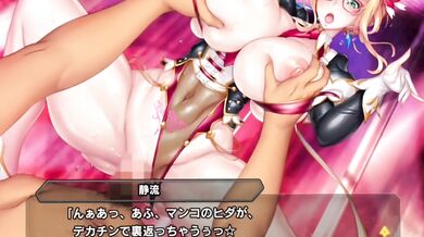 Taimanin realized that the purpose of her life is to jump on dicks and please men while bathing in sperm, that is her happiness