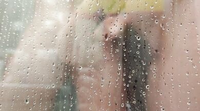 Femdom. Mommy removes the cage from her stepson's penis, lets him pee and washes him in the shower.