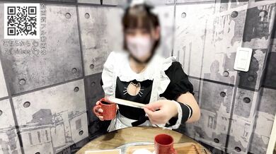 Facial with cat-eared maid girlfriend - Couple/Amateur/Personal shooting
