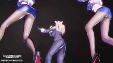 [MMD] TWICE - Talk that Talk Ahri Seraphine Kaisa Sexy Kpop Dance League of Legends Hentai Uncensored 4K 60FPS
