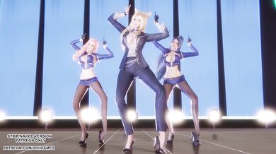 [MMD] TWICE - Talk that Talk Ahri Seraphine Kaisa Sexy Kpop Dance League of Legends Hentai Uncensored 4K 60FPS