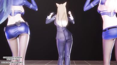 [MMD] TWICE - Talk that Talk Ahri Seraphine Kaisa Sexy Kpop Dance League of Legends Hentai Uncensored 4K 60FPS