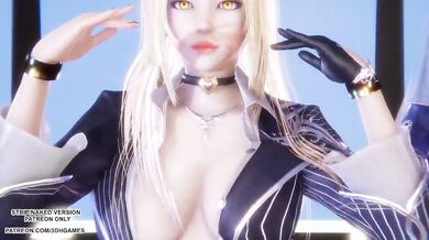 [MMD] TWICE - Talk that Talk Ahri Seraphine Kaisa Sexy Kpop Dance League of Legends Hentai Uncensored 4K 60FPS