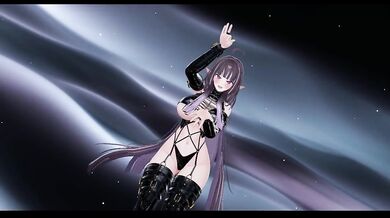 Pop Strip Dance | Elf VTuber MMD