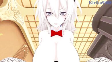 Shishiro Botan (Bunny Girl) and I have intense sex in the casino. - Hololive VTuber POV Hentai