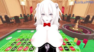 Shishiro Botan (Bunny Girl) and I have intense sex in the casino. - Hololive VTuber POV Hentai