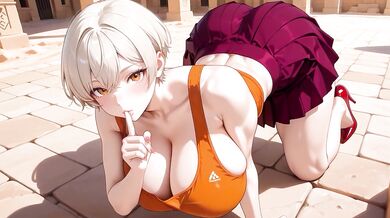 Big Tits Blonde Planned Sunbathe Ended in Overflow Haha