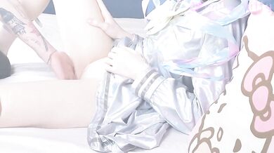 A cute cosplayer got cum on her pussy | NEEDY STREAMER OVERLOAD cosplay