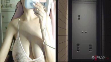 Shy japanese college girl in glasses gets fucked- Hentai Reaction