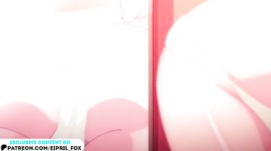 Cutie Himekawa Hayuru the Cat Girl plays with her Pussy! Furry Masou Gakuen Hentai Anime