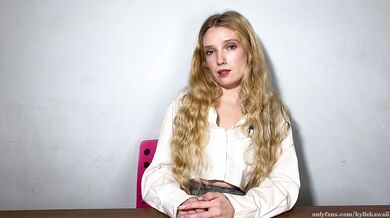 Blonde Schoolgirl JOI