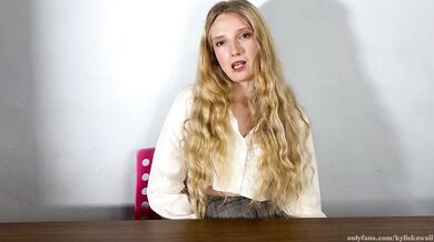 Blonde Schoolgirl JOI