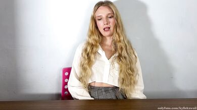 Blonde Schoolgirl JOI