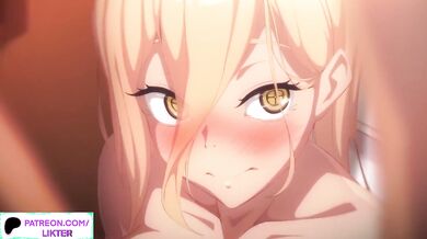 POWER BLOWJOB IM THE BATCHROOM - CHAINSAW MAN HENTAI