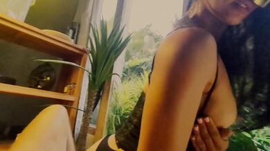 This beauty has been meditating for so long that she is ready to immediately take my dick in her mouth.
