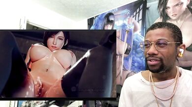 Tight Bald Pussy Tifa Makes A Pervert Cum Hard And She Gets Anal Creampie
