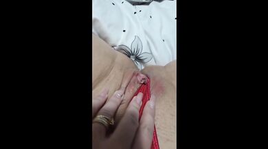 Wet pussy masturbating