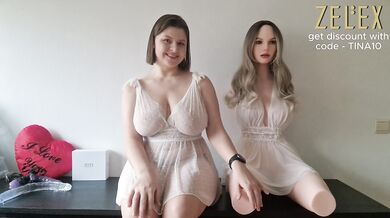 First Time Lesbian Play with Hyper-Realistic Sex Doll - Who Would You Fuck First?