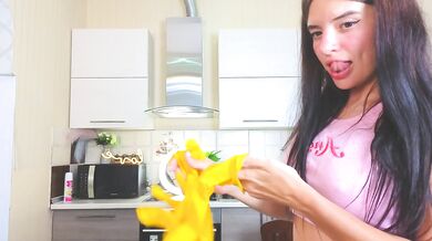 I Came SO HARD in Yellow Cleaning Gloves… You Have to See This!