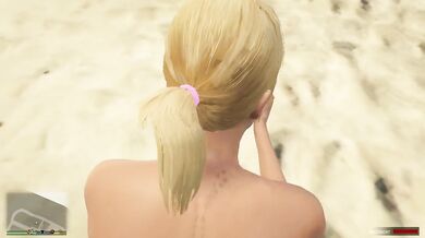 Trevor & Tracey: Anal Beach Volleyball Court Fuck. GTA Free Porn.