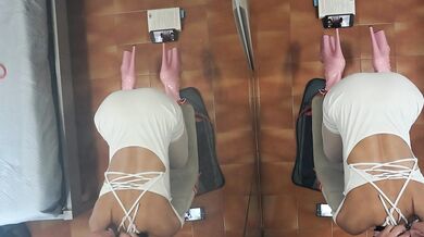 Milf tied to a chair and fucked in the mouth and pussy