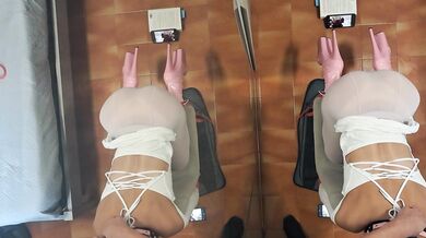 Milf tied to a chair and fucked in the mouth and pussy