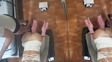 Milf tied to a chair and fucked in the mouth and pussy