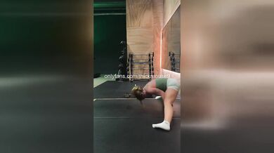 IG Live Gym: 18yo Virgin Gang-Creamed EMBARRASSED