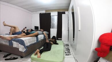 Wife had to share a room with her friend.