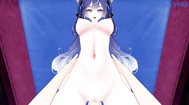 Iuno and I have intense sex in the bedroom. - Wuthering Waves Meichou POV Hentai