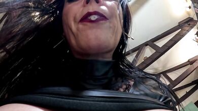 Smoking Mistress JOI Cigar Domination, Spit Play & Big Black Dildo Worship