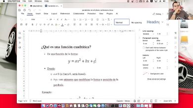 Ecuaciones cuadráticas en el plano cartesiano: Las p, su vértice e intersecciones con Geogebra