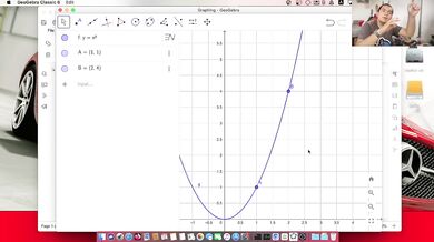Ecuaciones cuadráticas en el plano cartesiano: Las p, su vértice e intersecciones con Geogebra