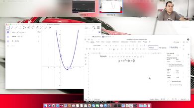 Ecuaciones cuadráticas en el plano cartesiano: Las p, su vértice e intersecciones con Geogebra