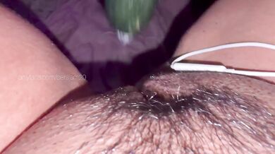 Asmar vaginal sound, masturbation with cucumber