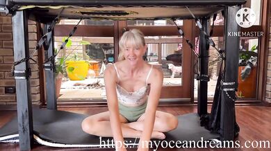 Milking table milf stretching yoga mat multiple positions