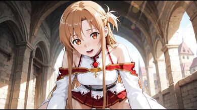POV: Yuuki Asuna and you fuck in medival city [sounds,animations] (sword art online)