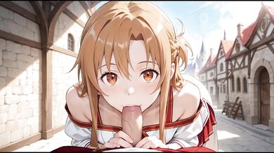 POV: Yuuki Asuna and you fuck in medival city [sounds,animations] (sword art online)