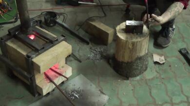Making an anvil and pliers DIY