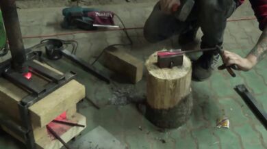 Making an anvil and pliers DIY