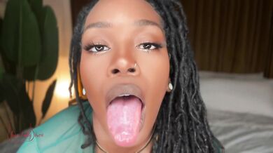 POV Girlfriend Punishes You With Nasty Unbrushed Tongue