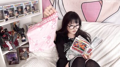 Goth Teen Japanese Wants First Rough Fuck Creampie as Reward