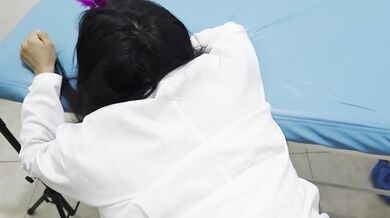 Humble Nurse Sneaks a Medical Office Session with Patient – BJ, Cowgirl, Standing & Doggy Style