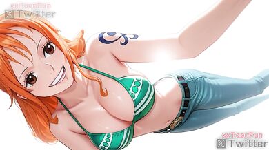 One Piece hentai Adult animation - Nami Blow Job Hand Job Tits Job Hentai animation by xxtoonfun