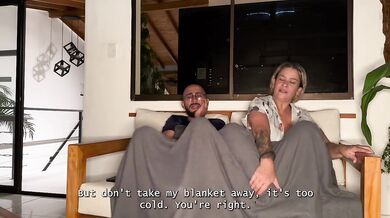 My stepson leaves me alone with his best friend, and mommy teaches him how to fuck!