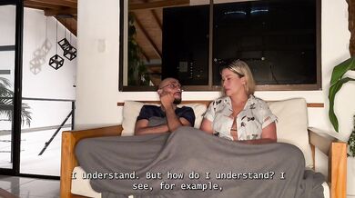 My stepson leaves me alone with his best friend, and mommy teaches him how to fuck!