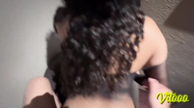 My girlfriend surprises me with sexy clothes - I end up cumming quickly in her ass
