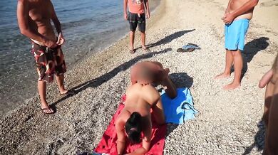 FREE FUCK ON THE BEACH! THE ULTIMATE CUM PARTY! EVERYONE CAN CUM!